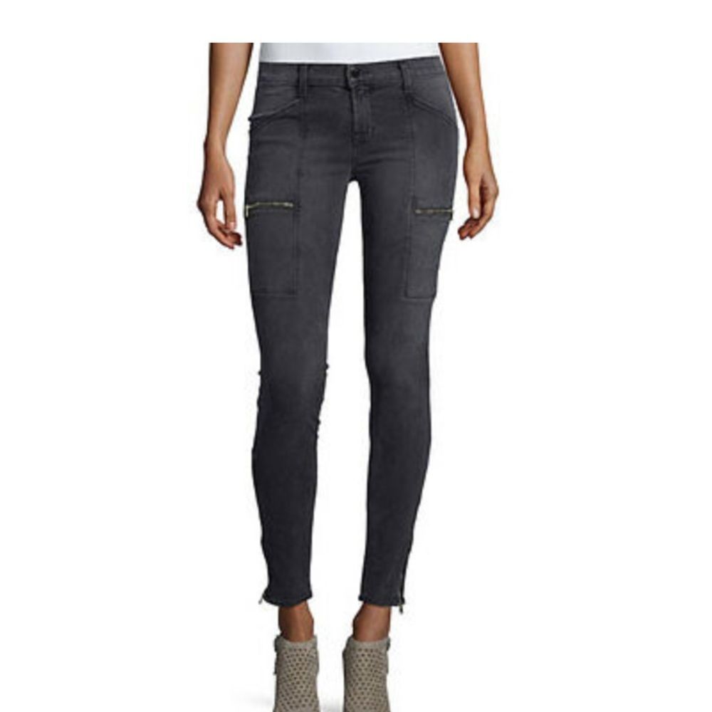 J Brand Kassidy Grey Cascade Cargo Jeans